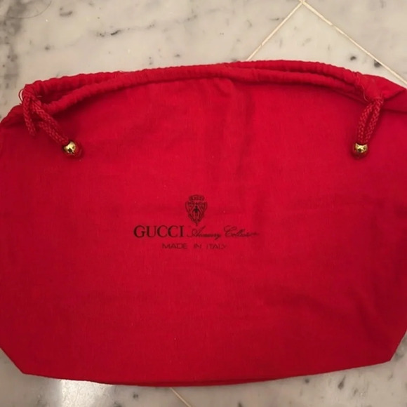 Gucci Authentic Vintage Red Dust Cover Bag - Picture 5 of 9